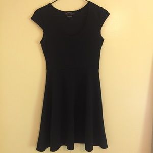 Plain black dress